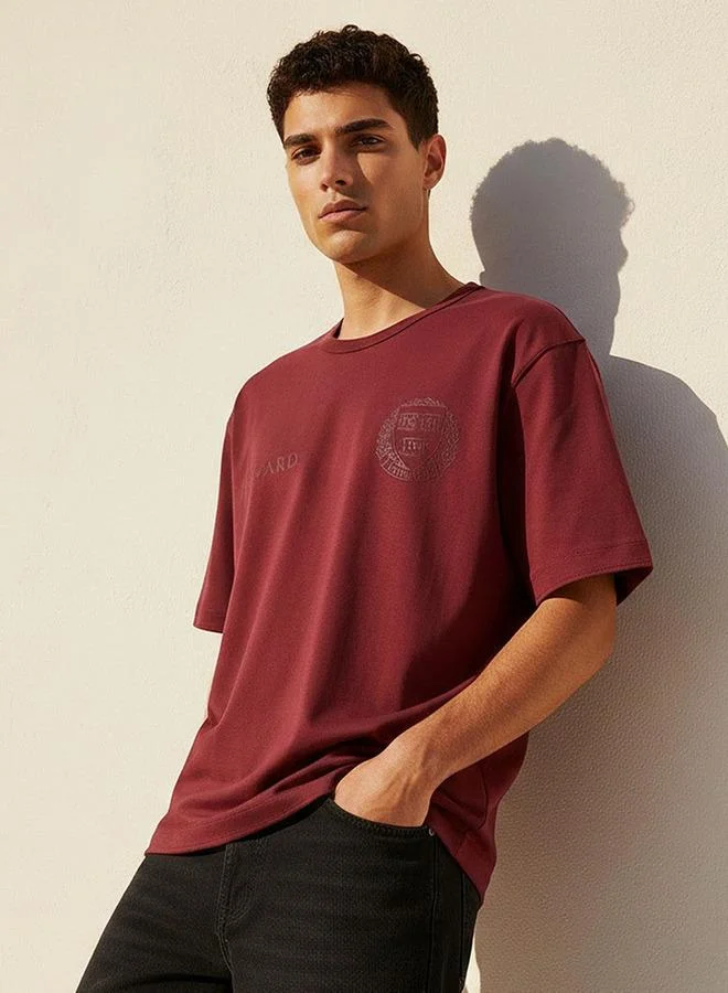 SP Characters Harvard University Regular Fit Crew Neck Short Sleeves T-shirt