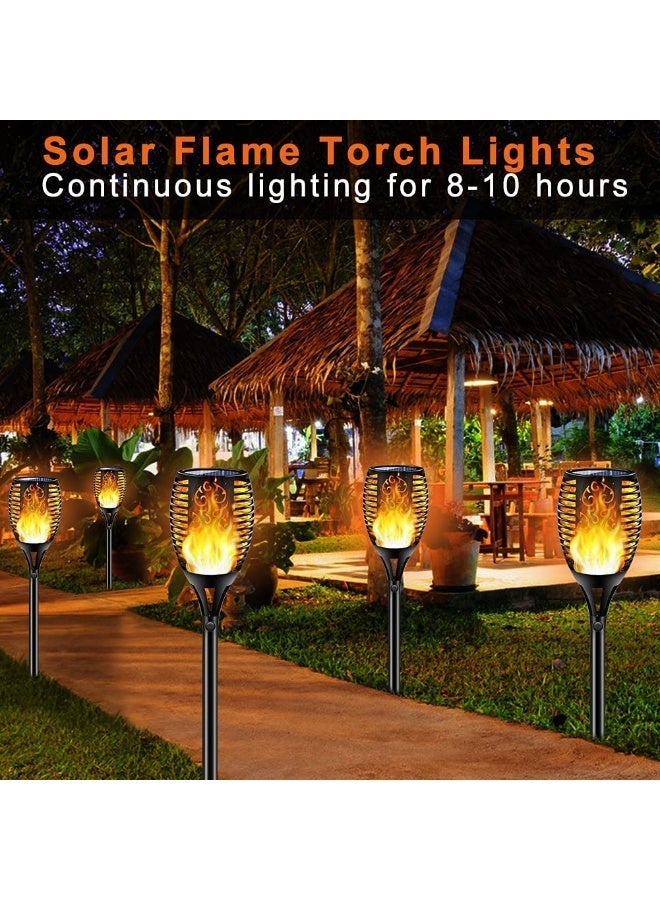 Solar Torch Lights with Dancing Flames - Waterproof Outdoor LED Landscape Lighting | Dusk-to-Dawn Auto On/Off Solar Path Lights for Garden, Yard, Driveway & Parties | Weather Resistant IP65 Decorative Torch. - Image 5