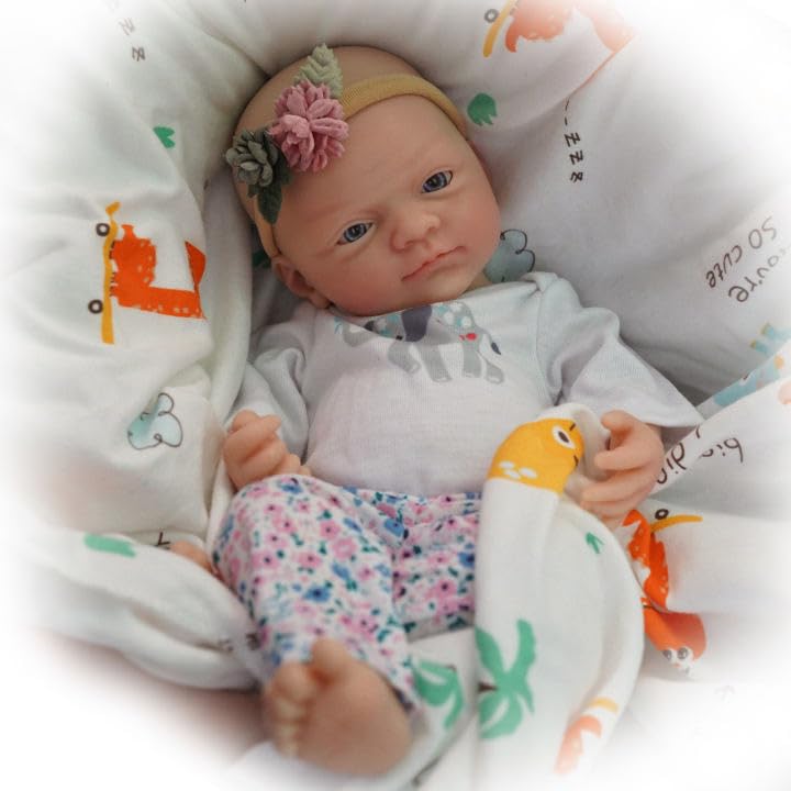Mire & Mire Reborn Baby Dolls 12" Girl Full Body Silicone Baby Doll -Newborn That Look Open Eyes Baby Dolls - Image 1