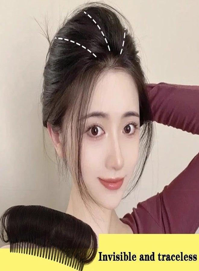 وسادات شعر غير مرئية من إيكلات أكسسوارات للنساء، حشوات تصفيف الشعر بنفسك، وسادات تكثيف (عبوة من قطعة واحدة) (أسود) - Image 4