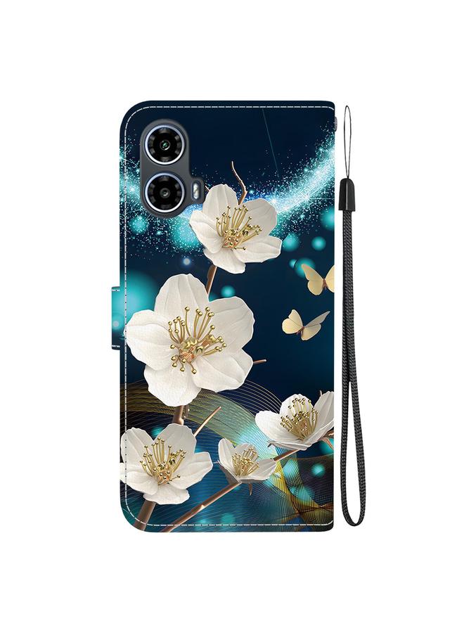 S-TOP Case For Motorola Moto G34 5G Crystal Texture Colored Drawing Leather Phone Case - Image 3