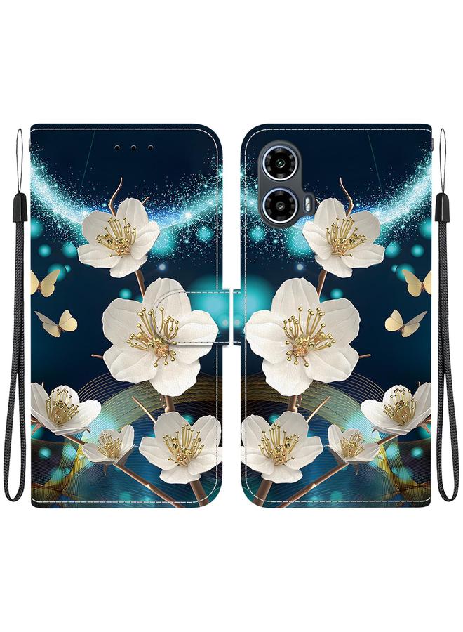 S-TOP Case For Motorola Moto G34 5G Crystal Texture Colored Drawing Leather Phone Case - Image 1