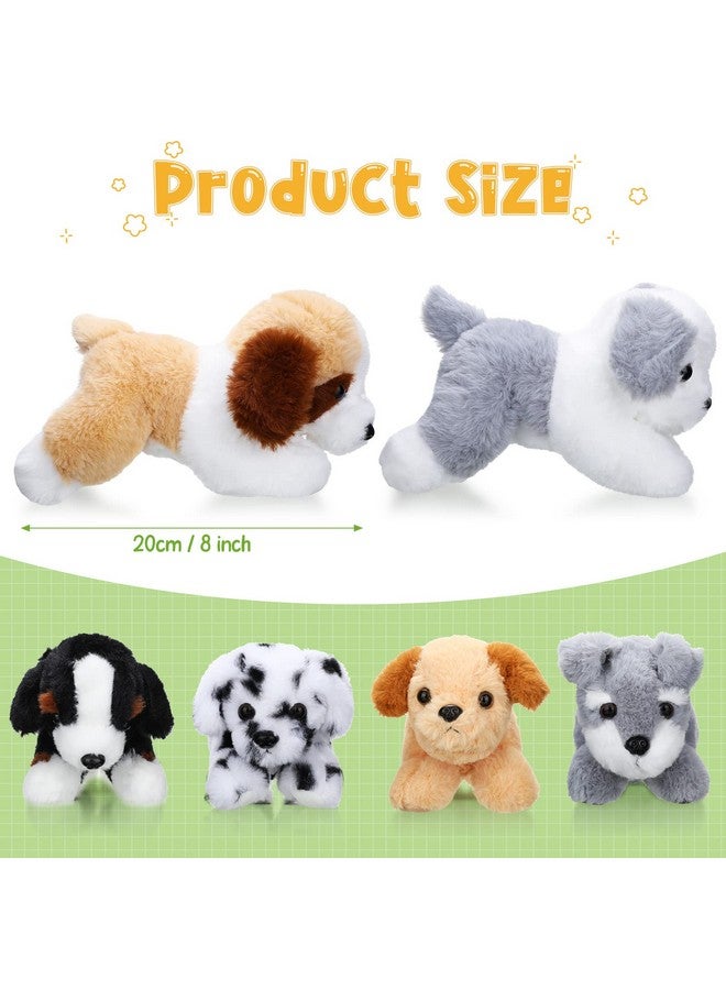 Harrycle 6 Pcs 8 Inch Stuffed Animal Plush Dog Puppy Soft Plush Pillow Toy Fluffy Puppy Set for Kids Girls Dog Theme Party Favor Birthday Baby Room Home Decor(Mixed Style,Mixed Color) - Image 2