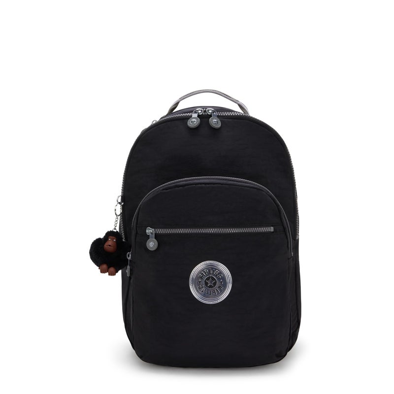 KIPLING KIPLING كيبلن حقيبة ظهر لابتوب نسائية سيول 15"، متينة، فسيحة مع أشرطة كتف مبطنة، مع غلاف واقي مدمج - Image 1