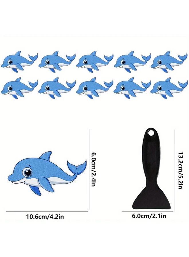 Anti Slip Bathroom Stickers Set Of 10 With Scraper Color ATS013 - Image 5