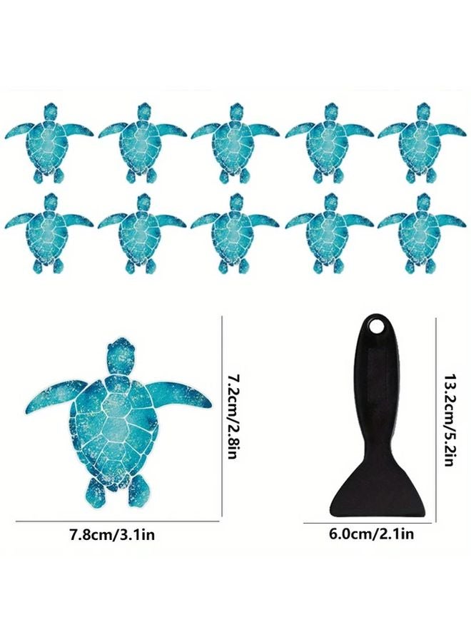 Anti Slip Bathroom Stickers Set Of 10 With Scraper Color ATS013 - Image 4