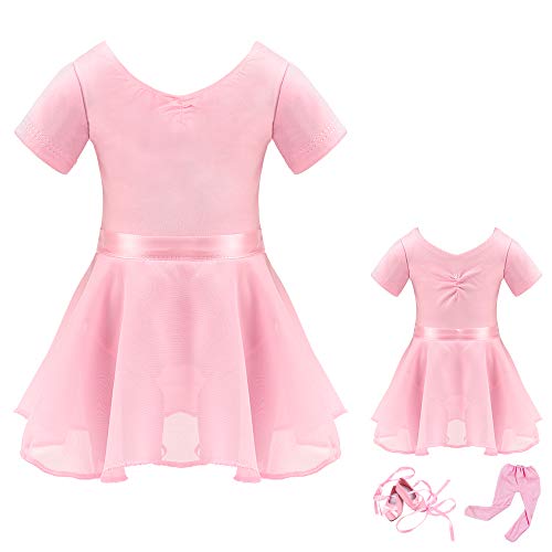 Barwa 18 inch Doll Me Doll Matching Outfits Clothes 4 PCS Ballet Ballerina Outfits Dance Dress Costume for Girls and 18 inch Dolls 120cm - Image 1