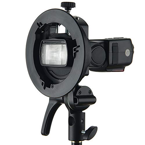 Godox S2 Speedlite Bracket for Godox AD200Pro, AD200, AD400Pro, for V1 Round Head Speedlite, V860II / TT685 / TT350 Series, S-Type Bracket Updated Version Bowens Mount Holder - Image 2