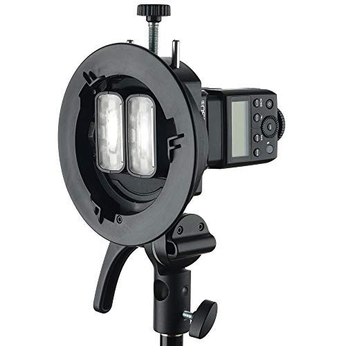 Godox S2 Speedlite Bracket for Godox AD200Pro, AD200, AD400Pro, for V1 Round Head Speedlite, V860II / TT685 / TT350 Series, S-Type Bracket Updated Version Bowens Mount Holder - Image 5