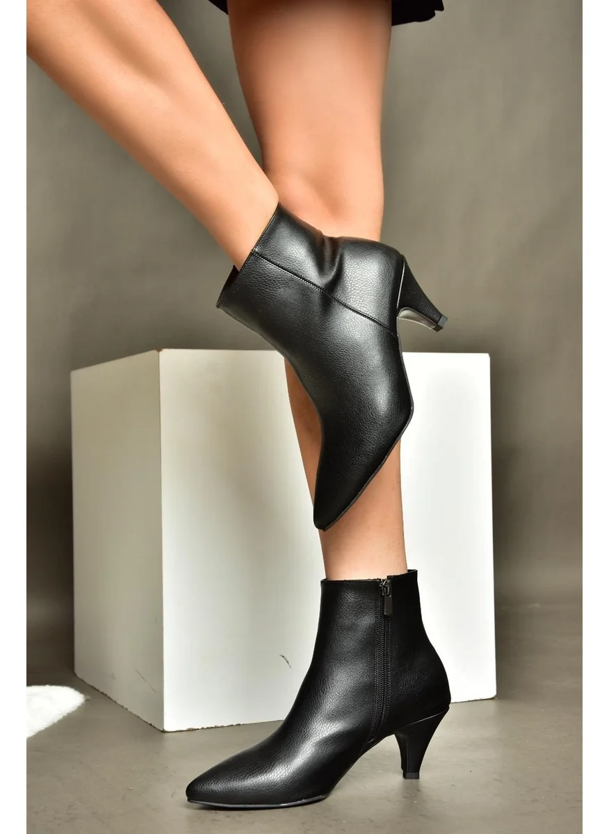 Fox Shoes R404710009 Black Low Heeled Women's Boots