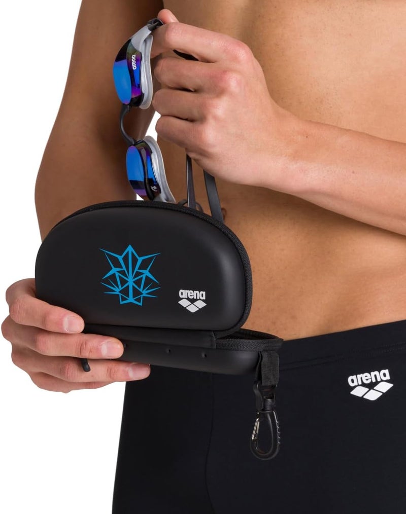 Arena Unisex Swim Goggle Case - Protective Hardcover Carrying Case with Clip - Image 5