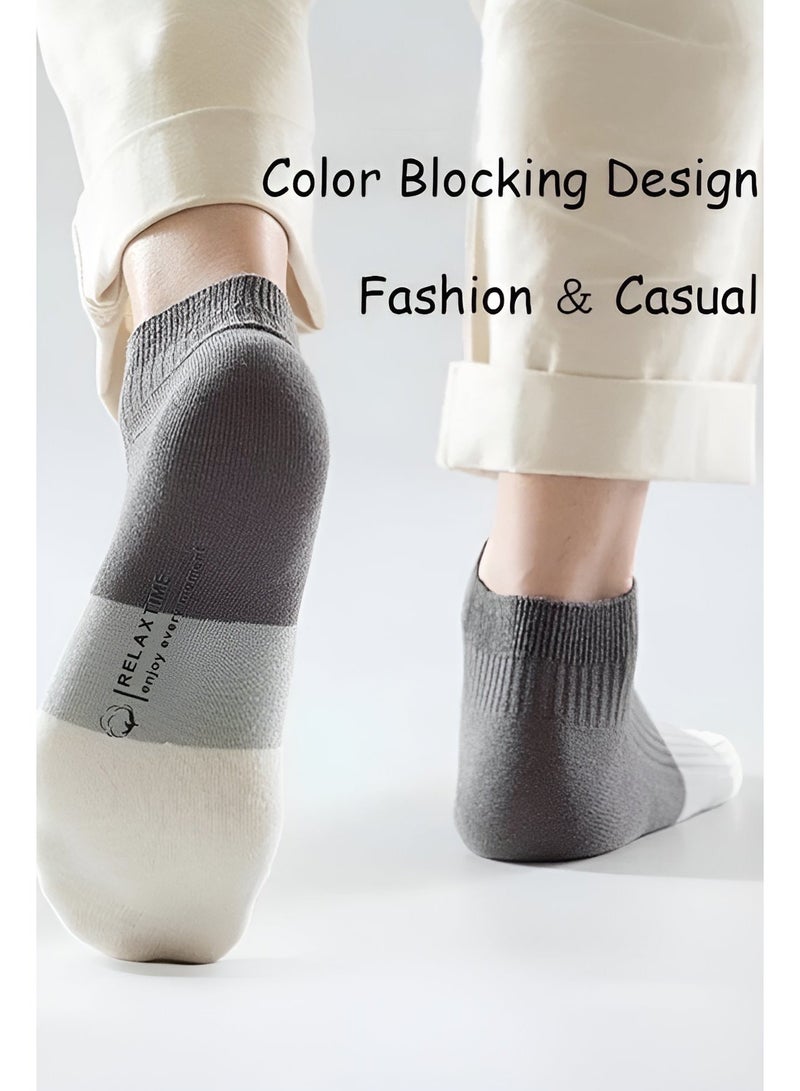 RITY 5-Pair Athletic Crew Socks - Moisture Wicking and Cushioned for Running and Travel - Image 2