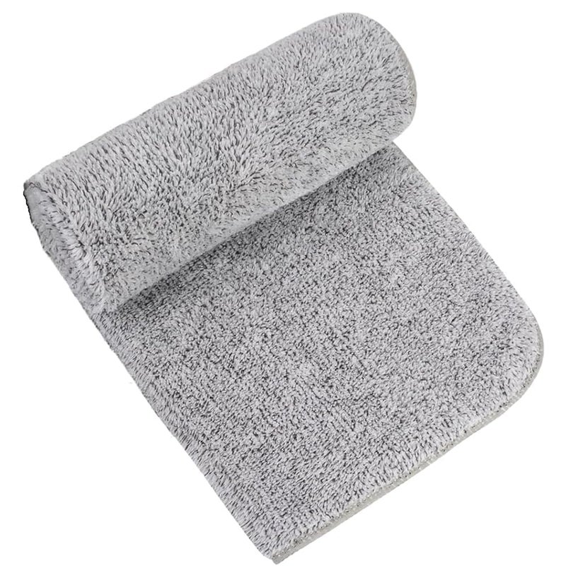 RoarCraft Makeup Remover Cloth Extra Soft Facial Cleansing Towel Bamboo Charcoal Washcloths for Face 75x35 CM Grey 1pcs - Image 1