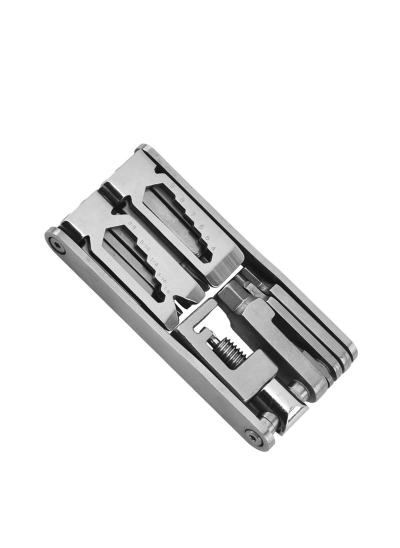 SYOSI Multi Tool Chain Breaker Allen Keys, Compact and 15 in 1 Bike Repair Tool Kits, Multi Tool Allen Keys with Chain Breaker, Bicycle Multi Tool for Road and Mountain Bikes Repair, Easy To Carry  - Image 1
