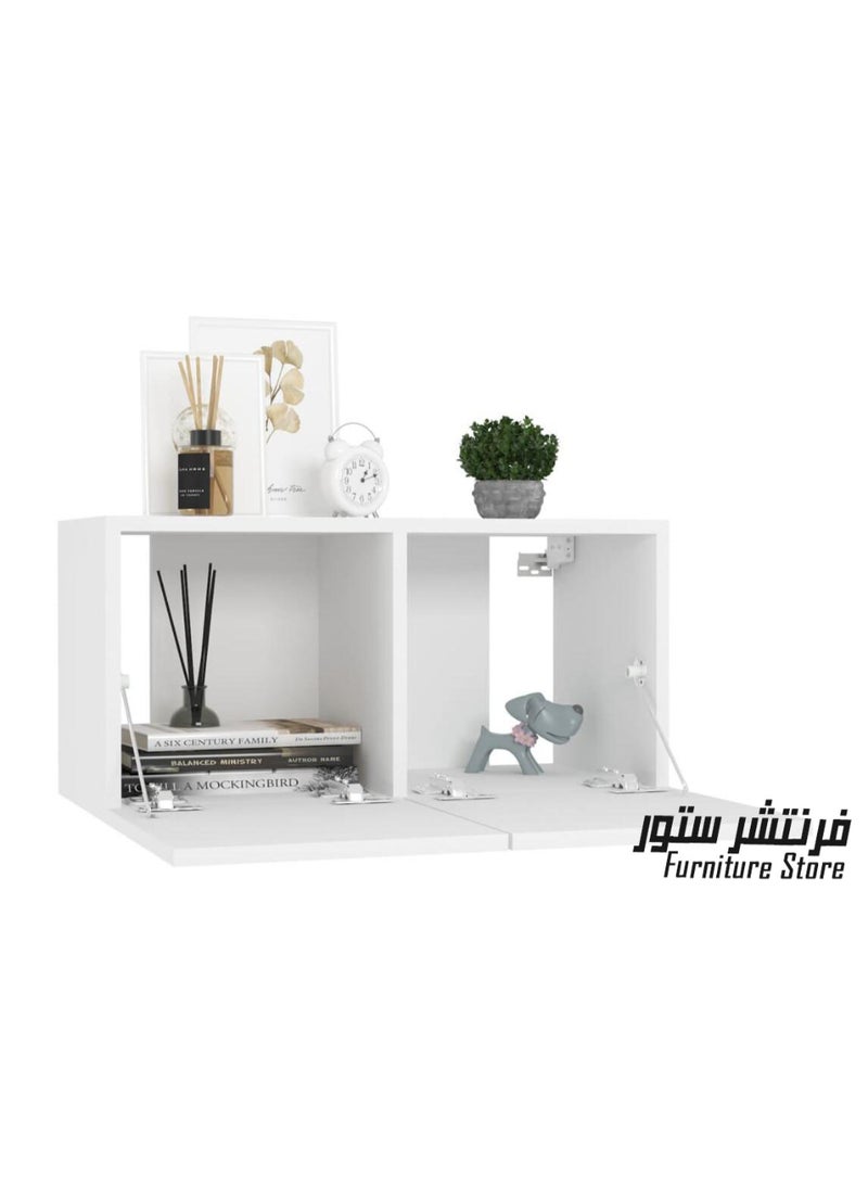 فرنتشر ستور وحدة تليفزيون مودرن - ارتفاع 30 سم - عرض 61 سم - عمق 22 سم ، من فرنتشر ستور.  - Image 2