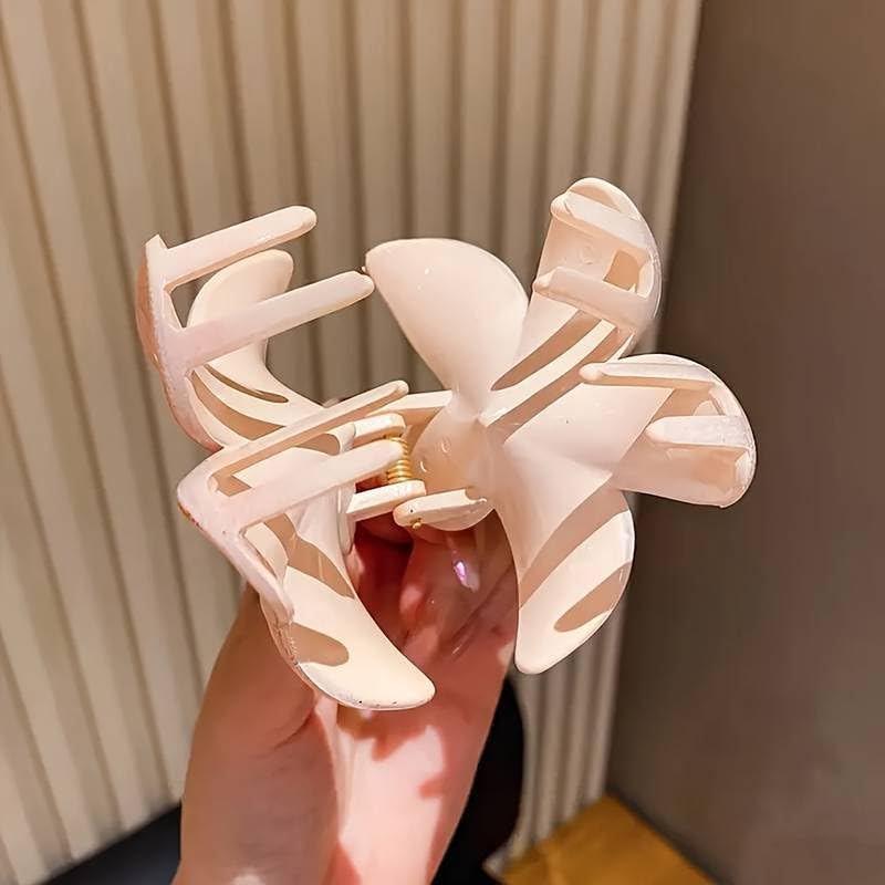 Cerrito 9 Pcs Colorful Flower Hair Claw Clips for Women & Girls, Gradient Lily Design in Multiple Sizes, Strong Hold, Cute & Stylish Hair Accessories for Daily Use, Travel & Gifting, Multicolor - Image 4