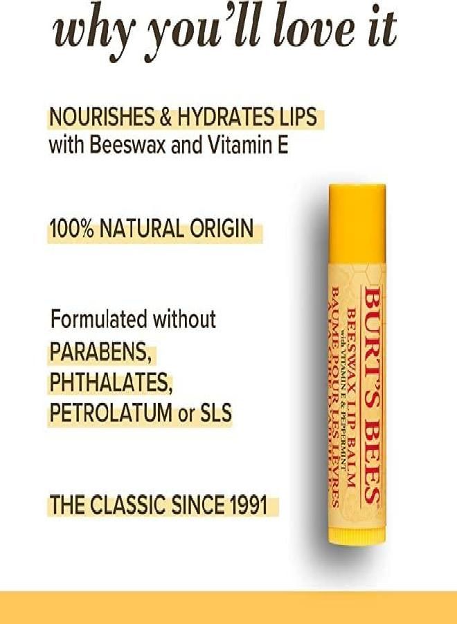 Burt's Bees Burt's Bees Graduation Gifts, Teacher Appreciation Gift Ideas, 5 Body Care Products, Everyday Essentials Set - Beeswax Lip Balm, Deep Cleansing Cream, Hand Salve, Body Lotion & Foot Cream, Travel Size  - Image 2