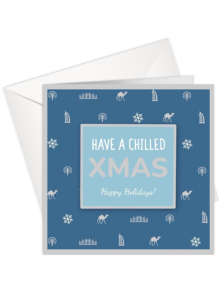 Share the Love Blue Holiday Greeting Card Xmas - Image 1