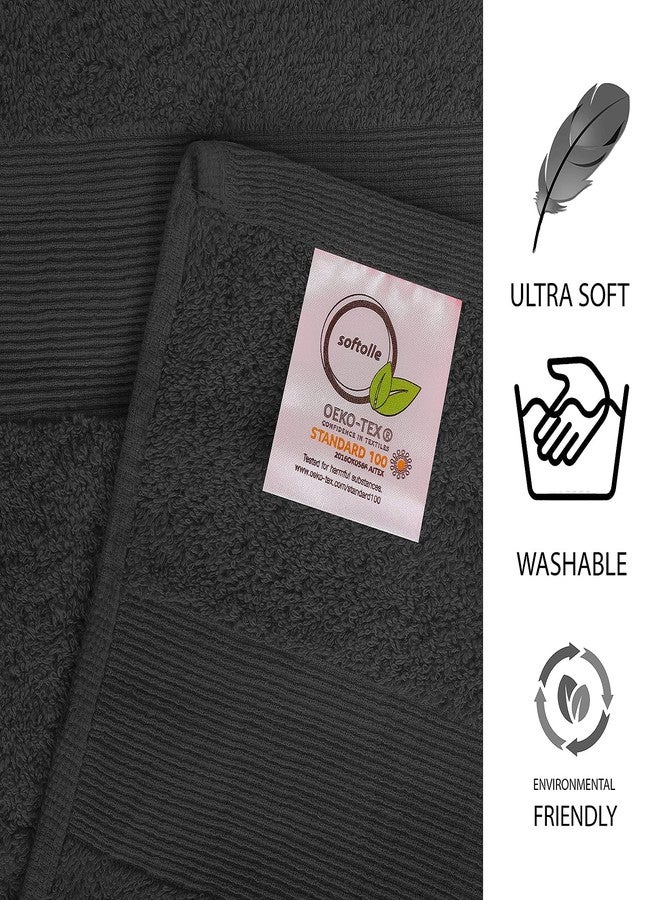 Softolle منشفة استحمام فاخرة 100% قطن - عبوة من 2 (35" × 70") | فائقة النعومة، سريعة الجفاف وذات قدرة امتصاص عالية للحمام، المنزل، السبا والصالة الرياضية (رمادي) - Image 3