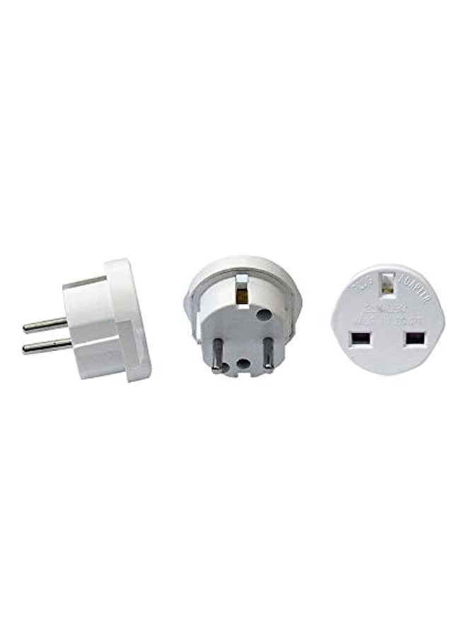 Plug Converter From 3 Poles (Ground) To 2 Poles Plug