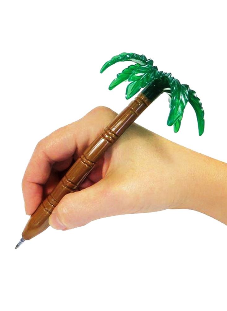 سلة قلم كتابة حبر أسود على شكل نخلة وجزيرة لمستلزمات المدرسة 16.5 سم - Image 4