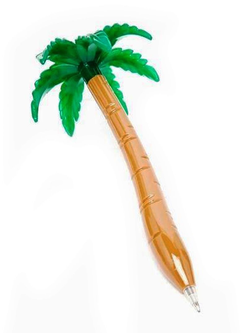 سلة قلم كتابة حبر أسود على شكل نخلة وجزيرة لمستلزمات المدرسة 16.5 سم - Image 3