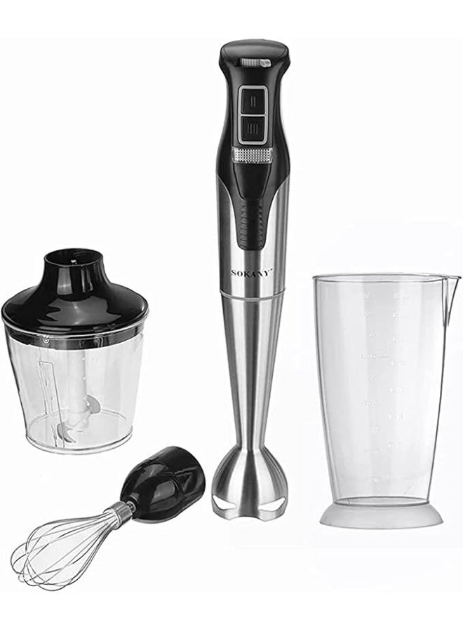 Sokany 4-in-1 Hand Blender 1000W, SK-758-4, 1000.0W, Multi - Image 1