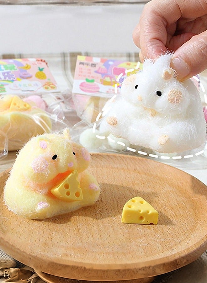 عدد 2 قطعة ألعاب ضغط على شكل هامستر، ألعاب تململ حسية لتخفيف التوتر، ألعاب تململ حسية لتخفيف التوتر، ألعاب تململ حسية مناسبة للبالغين والأطفال - Image 2