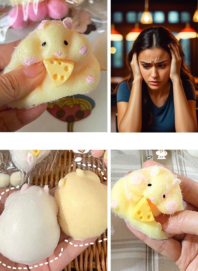 عدد 2 قطعة ألعاب ضغط على شكل هامستر، ألعاب تململ حسية لتخفيف التوتر، ألعاب تململ حسية لتخفيف التوتر، ألعاب تململ حسية مناسبة للبالغين والأطفال - Image 5