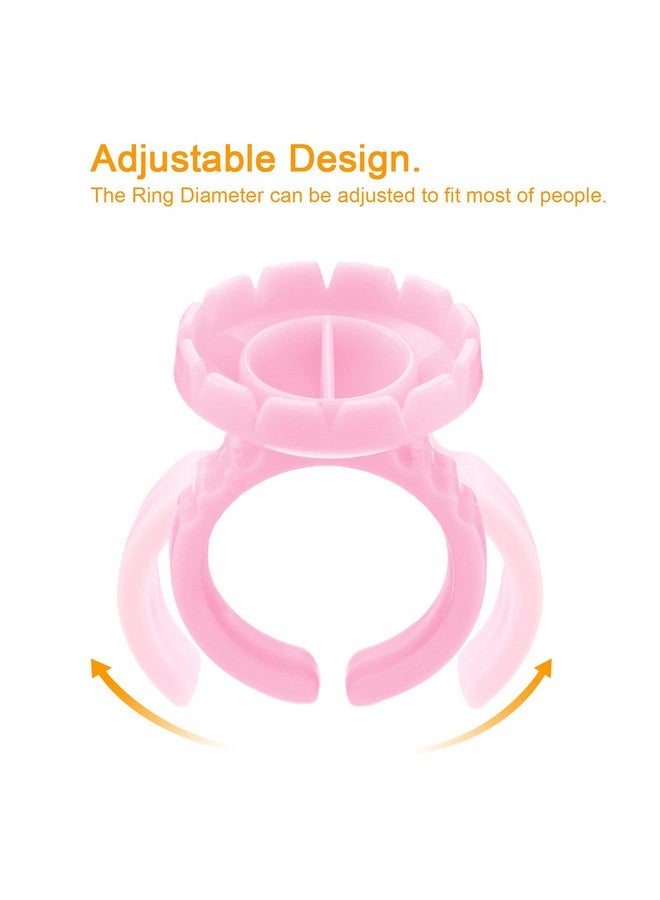 Beauty Junko Lash Extensions Supplies100Pcs Glue Rings Lash Glue Holder For Volume Lashes Fan Lash Glue Ring Cup For Eyelash Extension Supplies Supplies Lashes  - Image 5
