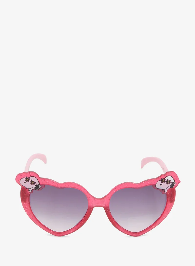 Redtag Girl Pink Snoopy Heart Sunglasses