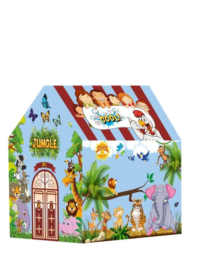 Yancorp Jungle Safari Kids Indoor Play Tent, Cartoon Animal Design, Children's Playhouse - Image 1