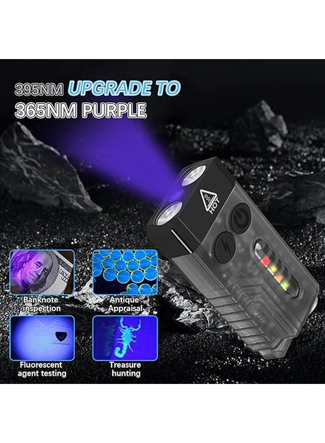 general Mini Flashlight V10 EDC 1000 Lumens with 365nm UV Flashlight Super Bright Rechargeable Power With Buzzer for Camping and Hiking Emergency - Image 3