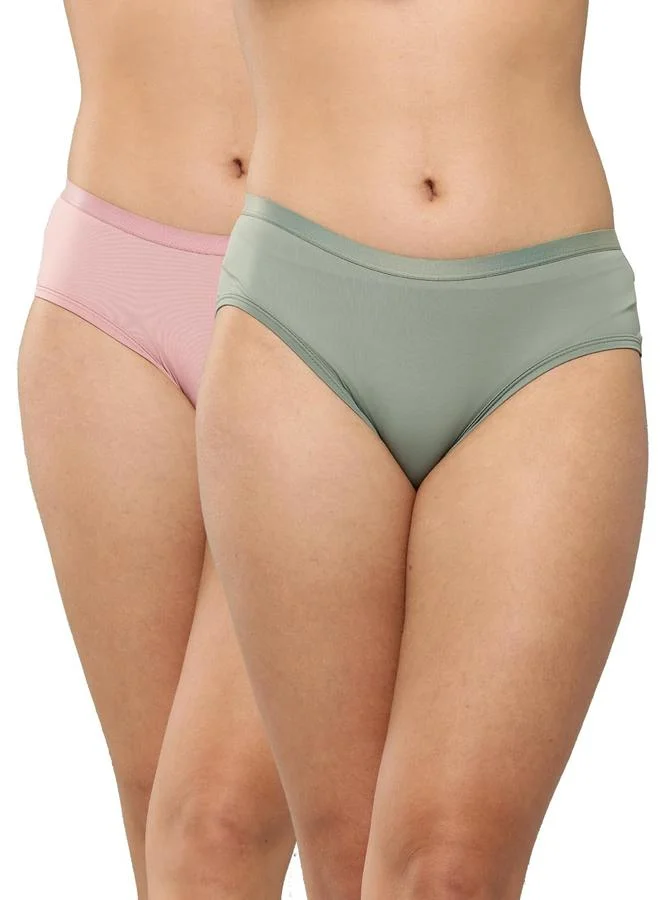 ليدينغ ليدي Leading Lady Pack of 2 - Solid Hipster Briefs