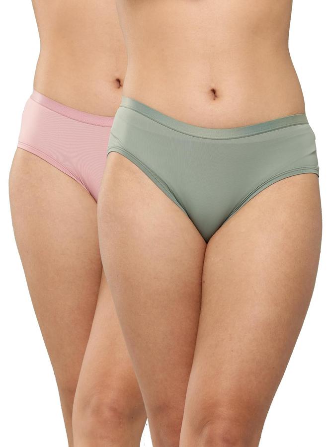 Leading Lady Pack of 2 - Solid Hipster Briefs - Image 1