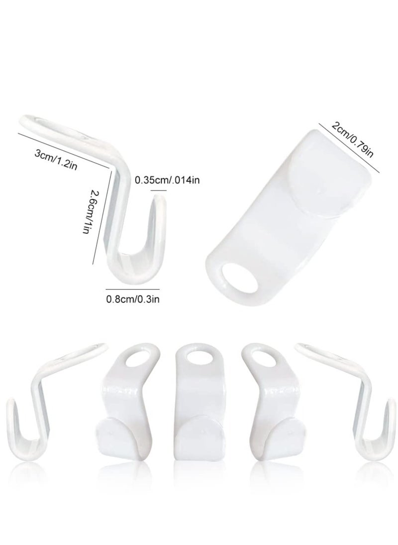 72-Piece Heavy-Duty Cascading Hanger Hooks - Space-Saving Plastic Clips for Wardrobes and Storage Cabinets - Ideal for Organizing Clothes and Maximizing Closet Space.