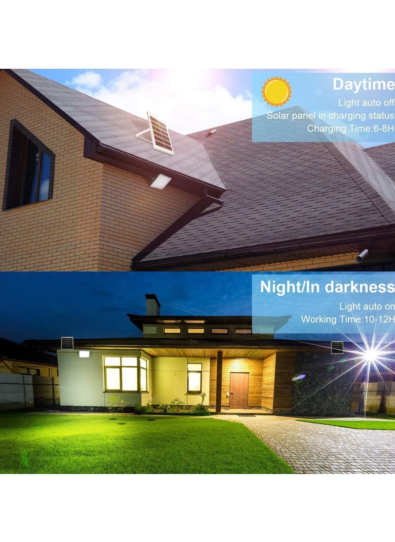 Generic - 200W Solar Flood Light Outdoor Dusk to Dawn with Remote Control, Solar Street Lamp with Motion Sensor Built in for Garden, Paths, Warehouse, Playground, Stadium - Image 1