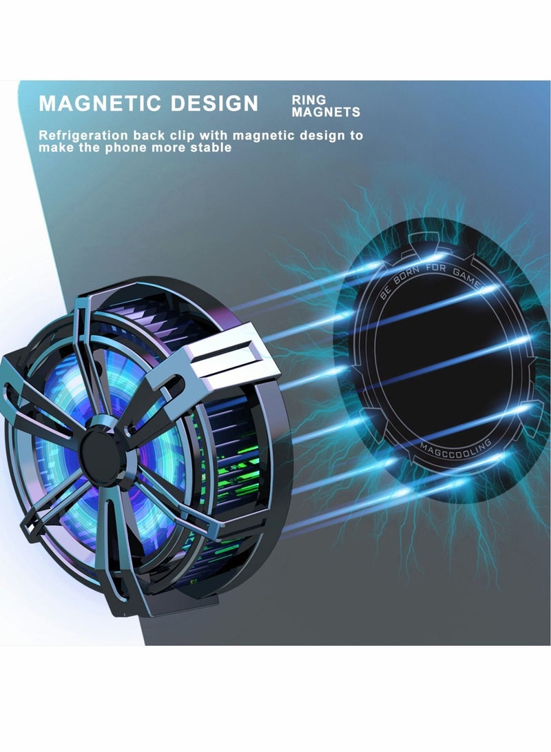 Loquat Mobile Phone Cooler for Magsafe Game Cooler Fan for PUBG Designed for Live Streaming and Vlog Semiconductor Heat Sink Without Noise for iOS and for Android ipad and Tablet - Image 1