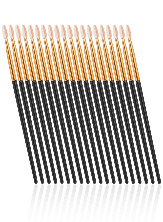 Jeffdad مجموعة فرش ظلال العيون جيفداد 20 قطعة مع إسفنجات تطبيق ظلال العيون، فرش احترافية قابلة لإعادة الاستخدام للنساء (عمود ذهبي وأسود) - Image 1