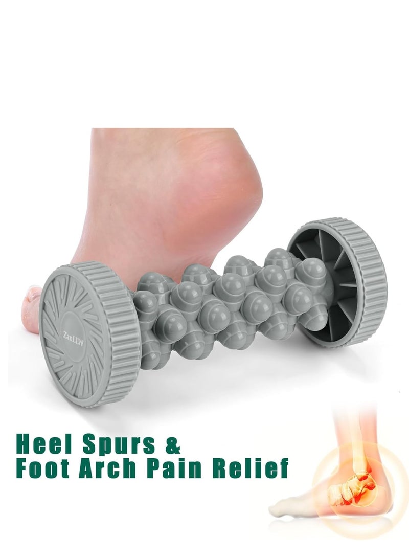 Zikra Foot Roller Massager for Plantar Fasciitis Relief, Manual Deep Tissue Foot Massager for Circulation, Pain Relief, Reflexology Trigger Point Therapy Feet Massage Roller for Arch or Heel Recovery - Image 3