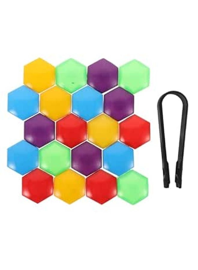 19mm 20pcs Multi Color Plastic Wheel Lug Nut Covers Universal Tire Hub Caps Rust Proof - Image 1