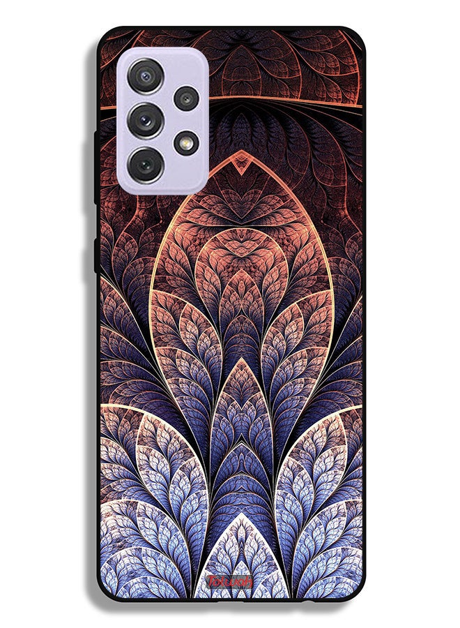 Tolwak Samsung Galaxy A72 5G Protective Case Cover Floral Fractal Abstract - Image 1