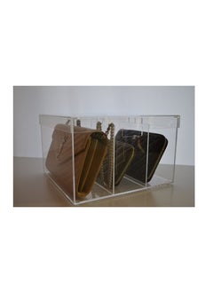 Creative Planet Creative Planet acrylic luxury bag display premium display cases for the bags or purse you love protecting your bag (3 Partition)  - Image 1