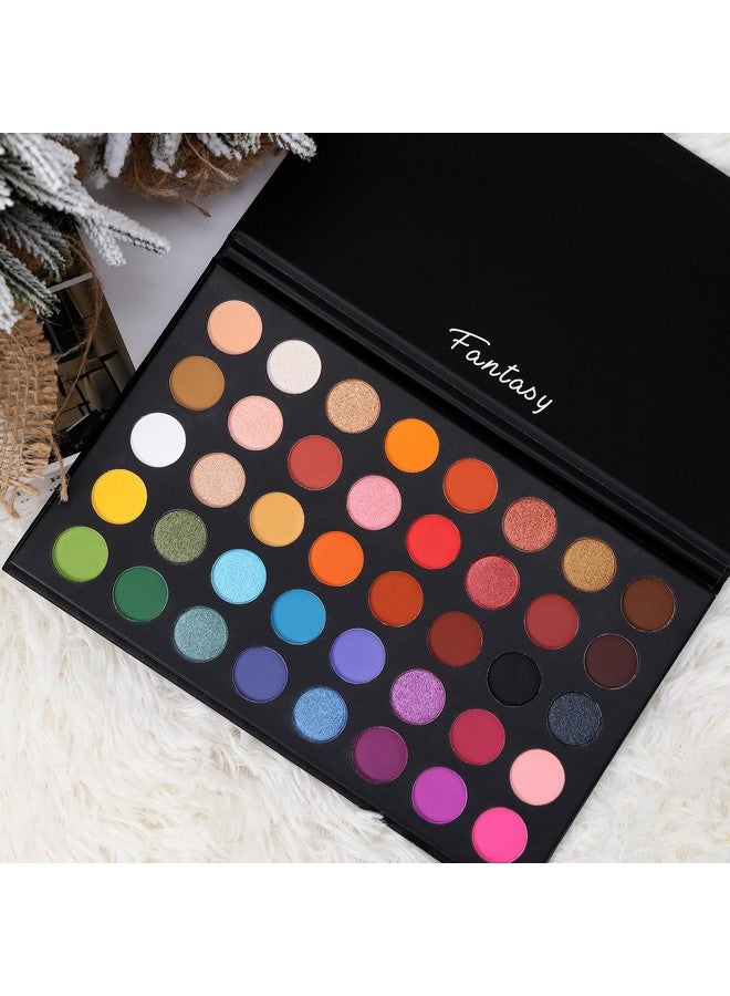 Prism Makeup Highly Pigmented Eye Makeup Palette, Matte Shimmer Metallic Eyeshadow Pallet Long Lasting Blendable Natural Colors Make Up Eye Shadows Cosmetics Gift Kit - Image 2