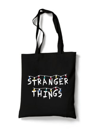 Reusable Eco-Friendly Black Cotton Canvas Tote Bag/ Shopping/ Shoulder Bag Stranger Things - pzsku/ZB1DC79ECB51AC198C92EZ/45/_/1646724935/1e83c13d-bd6a-4e66-b4dd-a04bf106a813