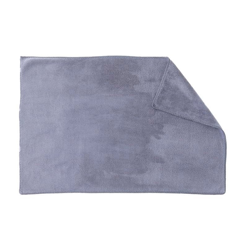 Encasa XO Encasa XO Microfiber Towels 60x40 cm for car and Kitchen Cleaning Perfect for Travel Beach Trips Backpacking Camping and Gym use Fast Drying 2Pack Grey  - Image 2