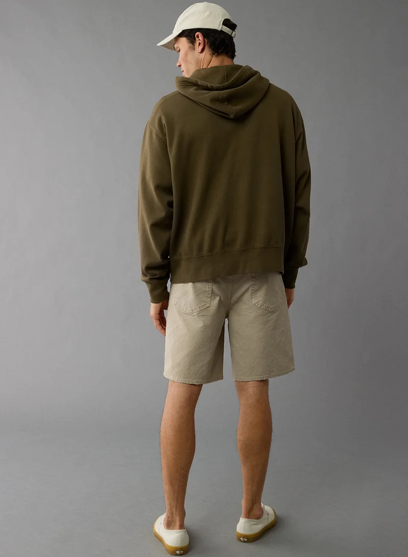 American Eagle Logo Graphic Drawstring Pullover Hoodie