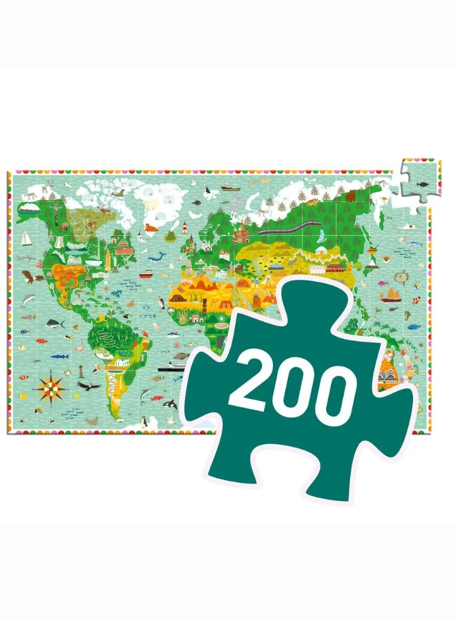 دجيكو بازل معالم العالم - 200 قطعة