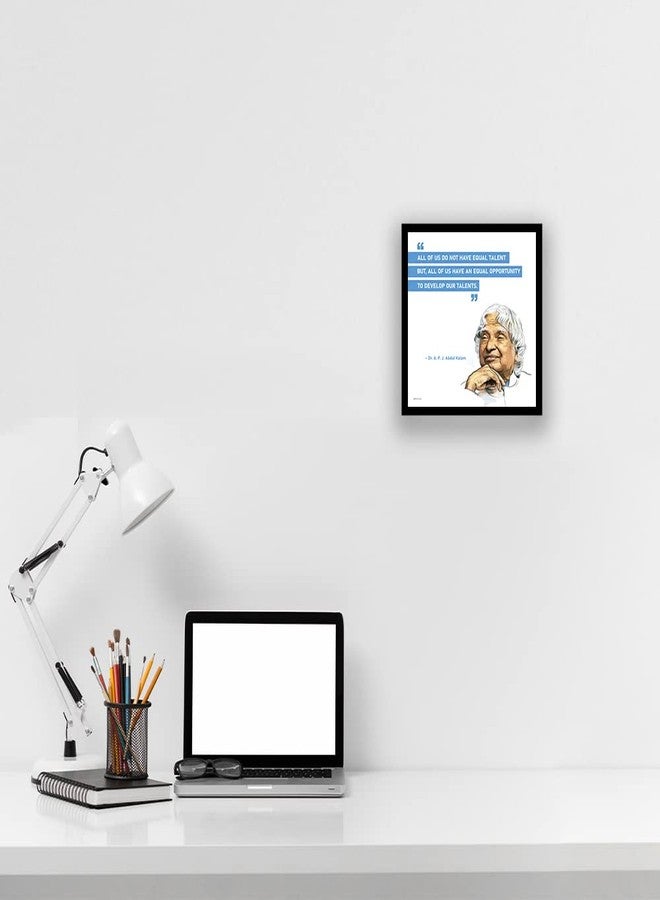 ADROS Motivational Quotes/Great Saying by Indian Legends Photo Frame With Poster For Office Wall, Study Room, Workplace, Restaurant (Dr. A P J Abdul Kalam-1) - Image 4