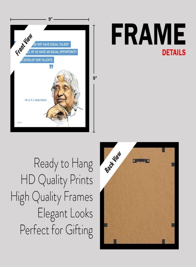 ADROS Motivational Quotes/Great Saying by Indian Legends Photo Frame With Poster For Office Wall, Study Room, Workplace, Restaurant (Dr. A P J Abdul Kalam-1) - Image 5